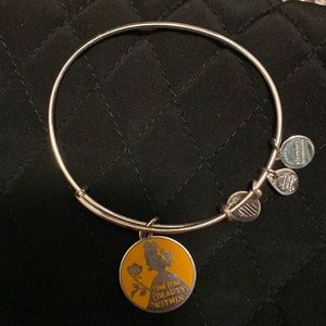 Alex and Ani Disney Enamel Belle Silver Bracelet